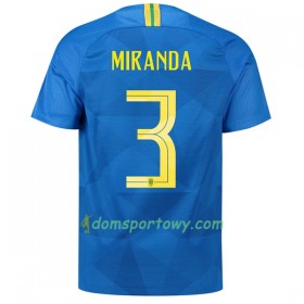 Koszulka Brazylia Miranda 3 Wyjazdowe Koszulki Piłkarskie Mistrzostwa Świata 2018